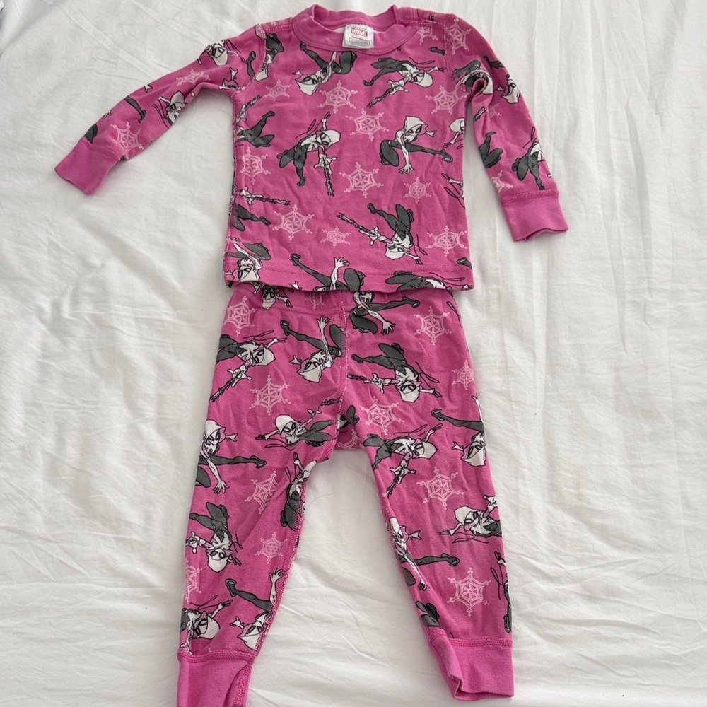 Marvel Kids Pink Spider-Gwen Pajama Set 2T